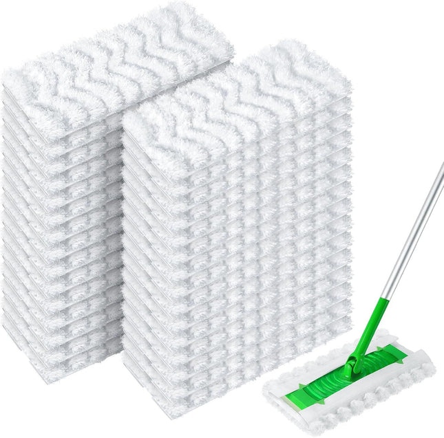 Dry Mop Pads or Swier Sweep and Mop, Heavy Duty Pet Dry Sweeper Reills, Sweeping Cloths or Cleaning Hardwood loor Dust and Hair, Disposable, Unscented, 30 Count