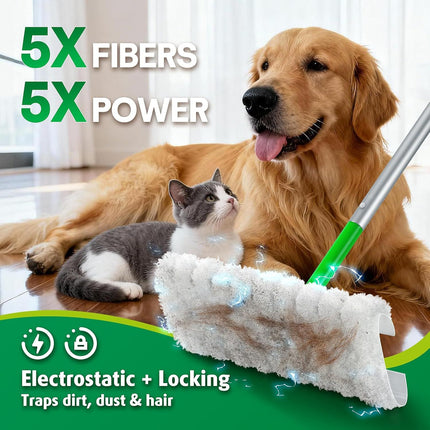Dry Mop Pads or Swier Sweep and Mop, Heavy Duty Pet Dry Sweeper Reills, Sweeping Cloths or Cleaning Hardwood loor Dust and Hair, Disposable, Unscented, 30 Count