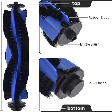 Replacement Parts Compatible with euy RoboVac 11S, 15T, 30, 30C, 15C, 12, 25C, 35C Accessories with 2 Main Rolling Brushes 6 ilter Sets 6 Side Brushes