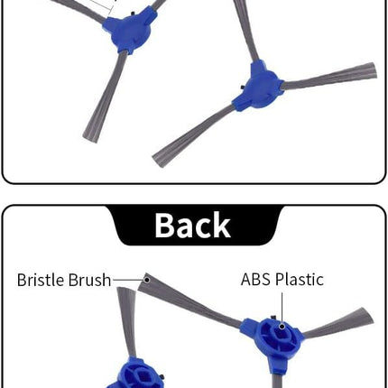 Replacement Parts Compatible with euy RoboVac 11S, 15T, 30, 30C, 15C, 12, 25C, 35C Accessories with 2 Main Rolling Brushes 6 ilter Sets 6 Side Brushes