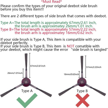 Replacement Parts Compatible with Ecovacs Deebot X1 Plus/Turbo/Omni, T10 Plus/Omni, Robot Vacuum Accessories 1 Roller 4 ilter Sets 6 Side Brushes.