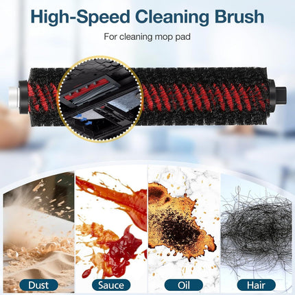 29 Pack S8 MaxV Ultra Accessories Kit or  S8 Maxv Ultra Robot Vacuum Cleaner, 1 Set Main Roller Brush,4 HEPA ilters,6 Side Brushs,6 Dust Bag,4 Mop Pads,4 Edge Mop Clothes,1 Cleaning Brush