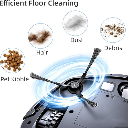 WVCR200S Accessories Kit or WYZE Robot Vacuum Cleaner WVCR200S Replacement Parts Kit, 2 Main Roller Brush, 6 Hepa ilter, 8 Side Brush, 1 Cleaning Tools (17PCS)