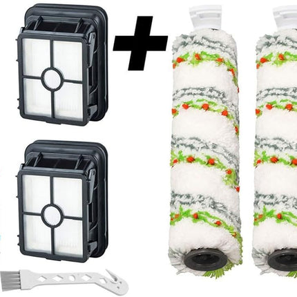 Brush ilter Replacement Parts or Bissell CrossWave HydroSteam 35151 35152 3513 3518 or CrossWave Max 2554 2590 2593 2596 Vacuum, 2 Pack 2788 Pet Brushes 2 Pack 2787 Multi-Surace Brushes 4 P