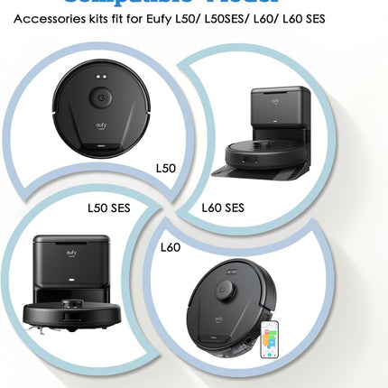 Replacement Parts or euy L60 & L50 Series Robotic Vacuum Cleaner - Quality Accessories or Better Cleaning Perormance