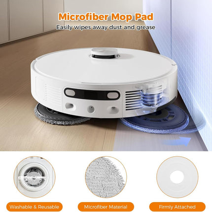 18 Pack Accessories Kit or Dreame L10s Ultra Gen 2/L10s Pro Ultra Heat/X30 Ultra/L40s Ultra AE/CE Robot Vacuum, 1 TriCut Brush 4 Side Brushes 4 HEPA ilters 4 Mop Pads 4 Dust Bags 1 Cleaning Brush