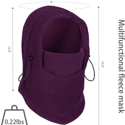 Breathable Adjustable Hat, Winter Balaclava, Ski Mask with Thick Warm Fleece Face Cover for Snowboarding, Skiing