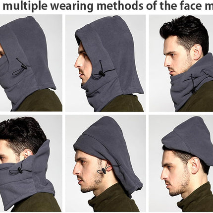 Breathable Adjustable Hat, Winter Balaclava, Ski Mask with Thick Warm Fleece Face Cover for Snowboarding, Skiing