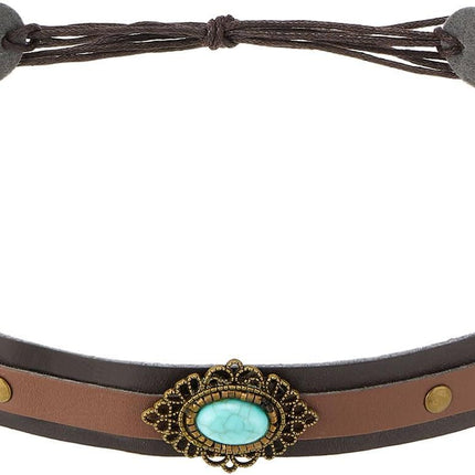 Cowboy Hat Bands for Women Men Hat Bands Western Hat Belts Rural Classical Mexican Turquoise Hatbands