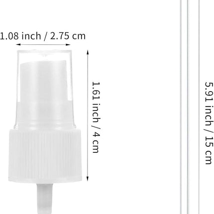 8 Pcs Spray Cap for Glycolic Acid, Spray Tops for Toner Bottles (White)
