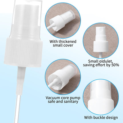 8 Pcs Spray Cap for Glycolic Acid, Spray Tops for Toner Bottles (White)