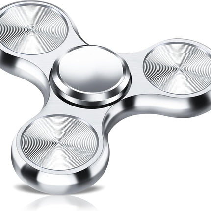 Fidget Spinner for Adults, Ultra Durable Metal Silent Fidget Spinners, Sensory Fidget Toys with Stainless Steel Bearings, ADHD Autism Anxiety Stress Relief, Goodie Bag Stuffers Gifts for Adults