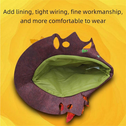 Halloween Witch Hat Halloween Party Magics Hat Felts Hat Maple Leaf Hat