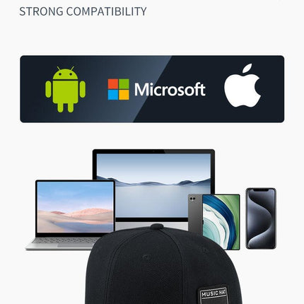 Dark Gray Wireless Bluetooth Hat - Sports Cap with Dual Speakers, Bluetooth 5.4,Outdoor Music Hat for Running,Jogging,and Sports