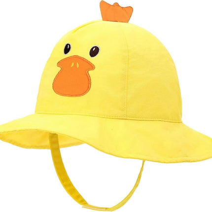 Cotton Animal Babies Bucket babies Sun Hats UPF 50+ Summer Hats Sun Protection for babies Babies babiess babiess Girls-Yellow 54cm