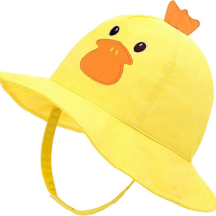 Cotton Animal Babies Bucket babies Sun Hats UPF 50+ Summer Hats Sun Protection for babies Babies babiess babiess Girls-Yellow 54cm