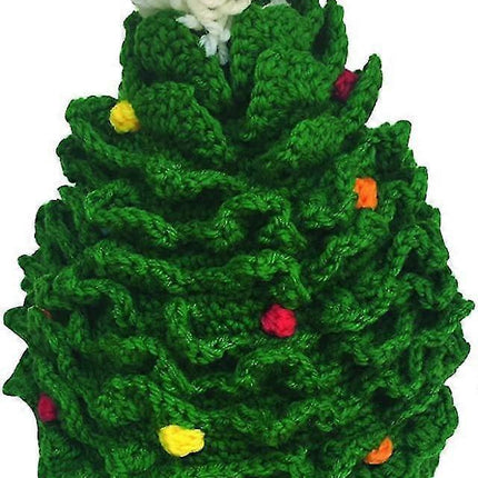 Unisex Christmas Winter Knitted Crochet Beanie Santa Hat Bearded Caps