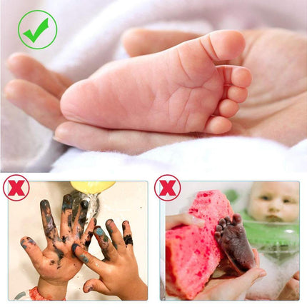 4PCS Babies Handprint and Footprint,Babies Imprint Kit for babies 0-6 Months