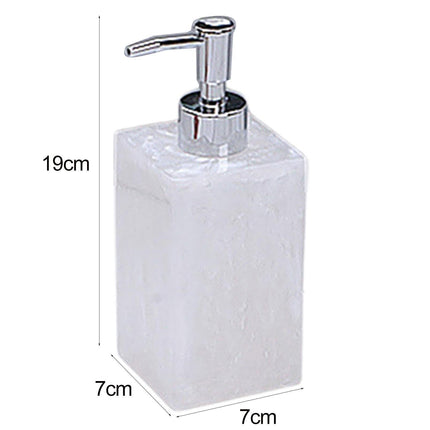 500ml Empty Hand Sanitizer Bottle Refillable Versatile Resin Marbling Press Lotion Dispenser for Bathroom