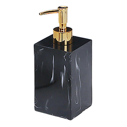 500ml Empty Hand Sanitizer Bottle Refillable Versatile Resin Marbling Press Lotion Dispenser for Bathroom
