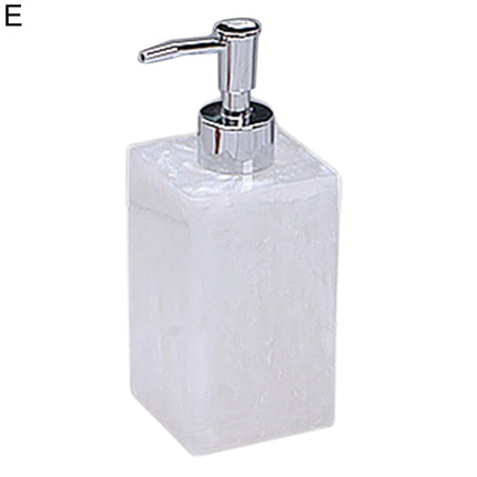 500ml Empty Hand Sanitizer Bottle Refillable Versatile Resin Marbling Press Lotion Dispenser for Bathroom