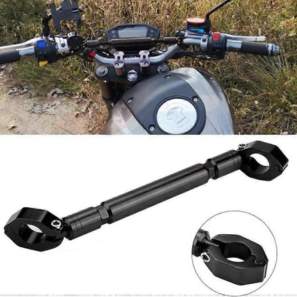 1Pcs Motorcycle Balance Bar Motorcycle Handlebar Big Car Modified Aluminum Alloy Motorcycle Balance Handlebar Cross Bar Motorcycle Accessories (Black)