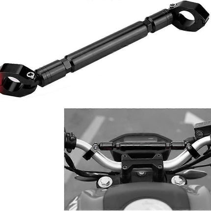1Pcs Motorcycle Balance Bar Motorcycle Handlebar Big Car Modified Aluminum Alloy Motorcycle Balance Handlebar Cross Bar Motorcycle Accessories (Black)