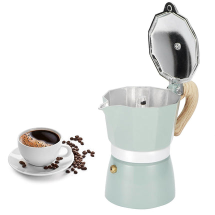 Stovetop Coffee Maker, Aluminum Moka Pot Kettle for Home Kitchen, 150ml