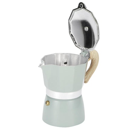 Stovetop Coffee Maker, Aluminum Moka Pot Kettle for Home Kitchen, 150ml