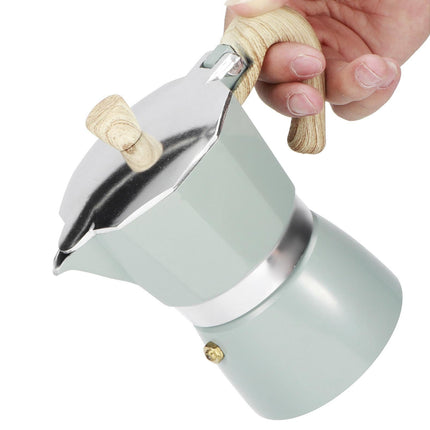 Stovetop Coffee Maker, Aluminum Moka Pot Kettle for Home Kitchen, 150ml