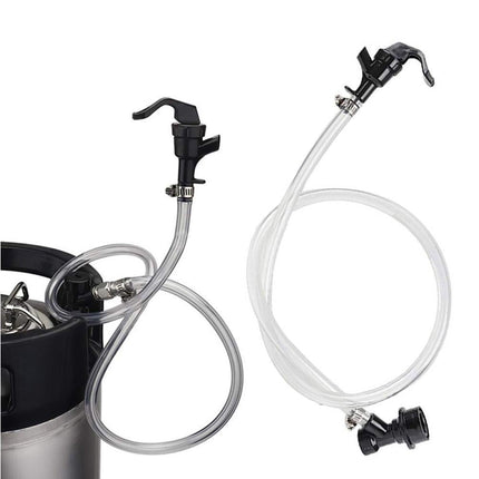 3/16 Inch Beer Line Liquid Ball Lock Assembly Kit for Home Brew Dispensing Keg-Black