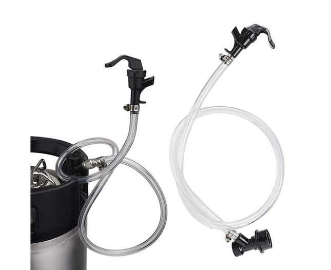 3/16 Inch Beer Line Liquid Ball Lock Assembly Kit for Home Brew Dispensing Keg-Black