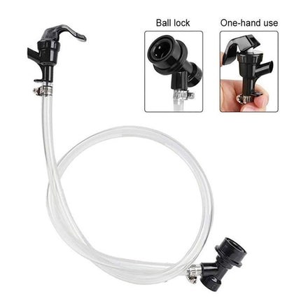 3/16 Inch Beer Line Liquid Ball Lock Assembly Kit for Home Brew Dispensing Keg-Black