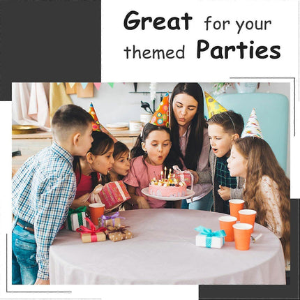 5 Pack Premium White Plastic Tablecloth - 108 x 54 in