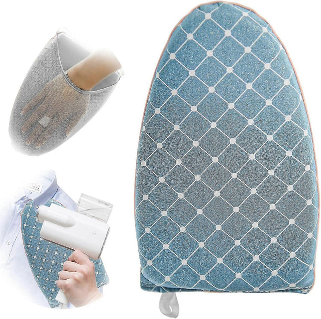 Handheld Ironing Glove Heat Resistant Steamer Mitt with Finger Loop for Ironing
