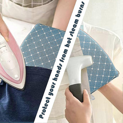 Handheld Ironing Glove Heat Resistant Steamer Mitt with Finger Loop for Ironing