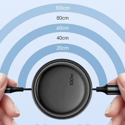 3 In 2 Retractable Multi Charging Cable Retracted USB C Cell Phone Charger