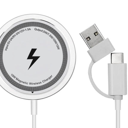 Magsafe Wireless Charger for iPhone 16 15 14 13 12 Fast Charger -White