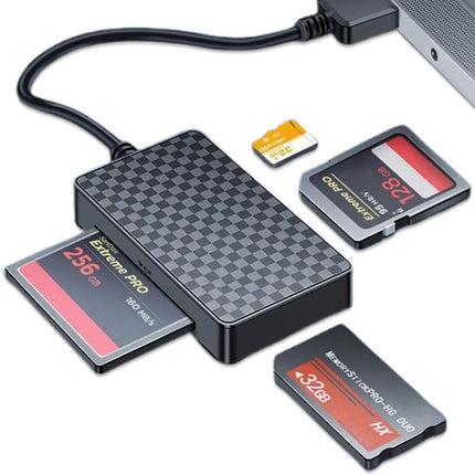 4 In 1 Multi Memory Card Reader USB 2.0 To CF SD TF MS Card Reader Adapter