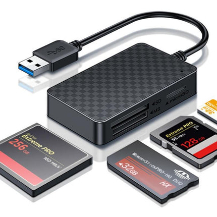 4 In 1 Multi Memory Card Reader USB 2.0 To CF SD TF MS Card Reader Adapter