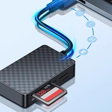 4 In 1 Multi Memory Card Reader USB 2.0 To CF SD TF MS Card Reader Adapter
