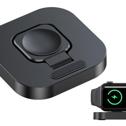 Portable Charging Dock for Apple Watch Wireless Watch Charger Stand Compatible with Apple Watch -Black