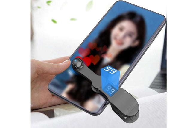 Smart Digital USB Clip on Auto Clicker for Mobile Phone Screen Live Likes - Black