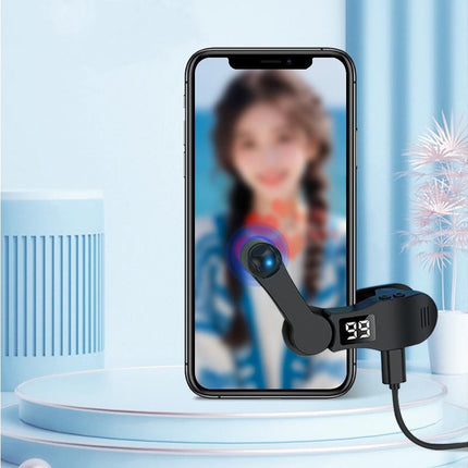 Smart Digital USB Clip on Auto Clicker for Mobile Phone Screen Live Likes - Black