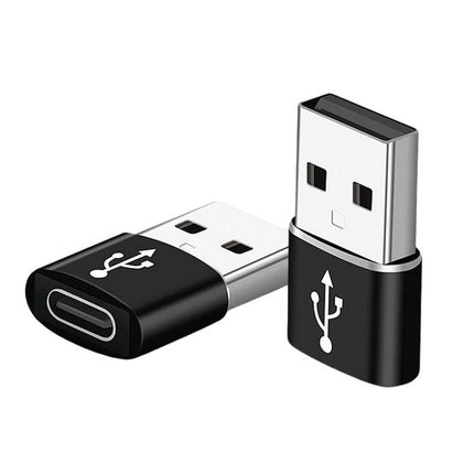 2Pack USB 3.0 to Type C 3.1 Adapter Notebook Charger USB Male to USB C Female Phone Charging Converter Earphone USB Cable Connector