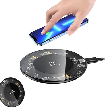 Universal 20W Qi Wireless Charger Fast Charging Pad Mobile Phone for Android Apple AirPod Pro