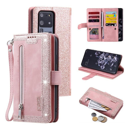 for iPhone 15 Series Case Leather Wallet Flip Cover -Pink /iPhone 15