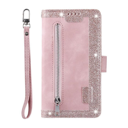 for iPhone 15 Series Case Leather Wallet Flip Cover -Pink /iPhone 15