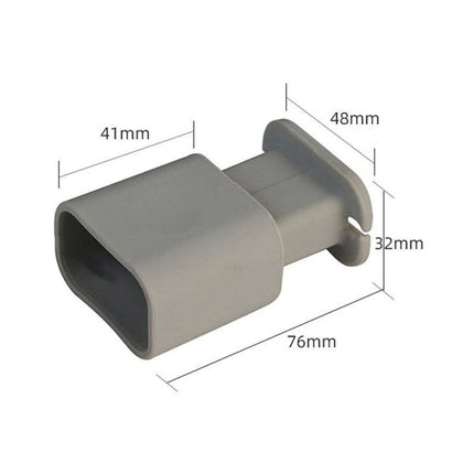 Silicone Charger Protector with Cord Wrap for Apple Phone 18W/20W Charger -Gray & White