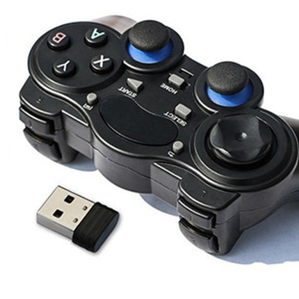 Wireless Gaming Controller for Android TV Box PC 2.4GHz Gamepad Joystick - Black